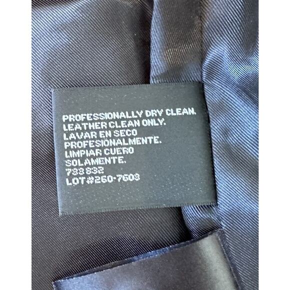 A New Approach Zip Pocket Lamb Skin Jacket Size Medium Women’s Black Full Zip - Picture 4 of 8